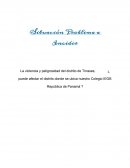 La violencia y peligrosidad del distrito de Tirrases,¿ puede afectar el distrito donde se ubica nuestro Colegio IEGB República de Panamá ?