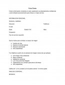 Toda la información contenida en este cuestionario es absolutamente confidencial y será utilizada exclusivamente para ofrecer un mejor servicio.