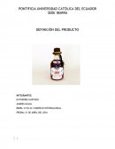 DEFINICIÓN DEL PRODUCTO O SERVICIO. LICOR