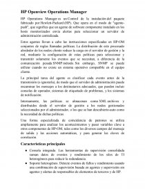 HP Openview Operations Manager. Página 1