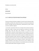 ASUNTO: DERECHO DE PETICIÓN POR PRODUCTO NO ENTREGADO