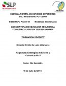 ENSAYO FORMACION DOCENTE.