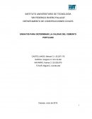 ENSAYOS PARA DETERMINAR LA CALIDAD DEL CEMENTO PORTLAND