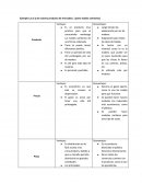 Resumen cuadro 5 p de un producto para mercadeo.
