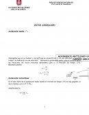 Movimiento Rectilíneo Uniforme.