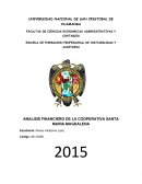 ANALISIS FINANCIERO DE LA COOPERATIVA SANTA MARIA MAGDALENA