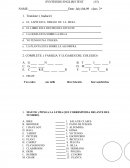EXAMEN ENGLISH TEST 2° BASICO.