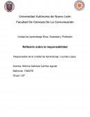 Reflexión sobre la responsabilidad