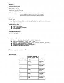 SIMULACIÓN DE ATENUACIÓN DE LA RADIACIÓN.. Página 1