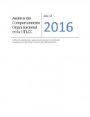 Análisis del Comportamiento Organizacional en la UTLCC