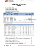 MICROSOFT ACCESS 2013