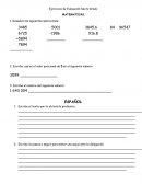 Ejercicios de Evaluación Sexto Grado MATEMATICAS