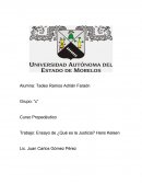 Ensayo de ¿Qué es la Justicia? Hans Kelsen