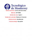 MII-U1 Actividad 3. Palabras de transición : Transitional words .