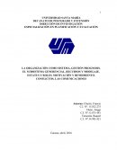 LA ORGANIZACIÓN COMO SISTEMA, GESTIÓN PROGNOSIS