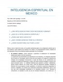 INTELIGENCIA ESPIRITUAL EN MEXICO