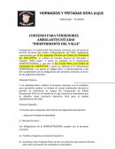 CONVENIO PARA VENDEDORES AMBULANTES ESTADIO “INDEPENDIENTE DEL VALLE