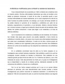 Nuevos Antibioticos contra la resistencia bacteriana