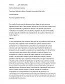 Carta agradecimientos