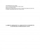 LA IRREGULARIDAD DE UNA ADOLESCENTE CON RESPECTO A LOS FINES DE SU PROCESO EDUCATIVO