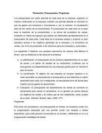 Planeación, Presupuestos, Programas. Página 2