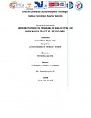 IMPLEMENTACON DE UN PROGRAMA DE MANEJO ÓPTIMO DE INVENTARIOS A TRAVEZ DEL METODO (MRP).