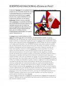 Identidad nacional del peru
