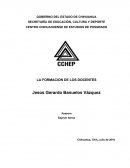 LA FORMACION DE LOS DOCENTES