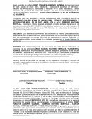 DECLARACIÓN JURADA DE UNIÓN LIBRE