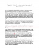 Estado de colombia en el comercio internacional.