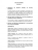 Politica economica- CONSTRUYA UN CONCEPTO INTEGRAL DE POLITICA ECONOMICA