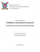 Cambios organizacionales.