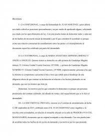 Demanda De Rescision De Contrato De Arrendamiento De Casa