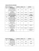 ANALISIS PRECIOS UNITARIOS.