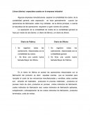 Libros (diarios) especiales usados en la empresa industrial.