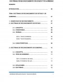 DOCTRINAS DE RECONOCIMIENTO DE ESTADO Y DE GOBIERNO.