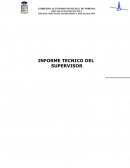 Modelo de informe tecnico de supervision