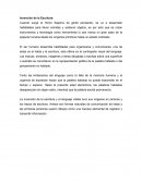 Invención de la Escritura.