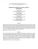 Solución de problemas de forma creativa y participativa