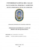 Proceso de muestreo en la linea de producciòn del queso gouda