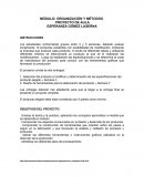 MÓDULO: ORGANIZACIÓN Y MÉTODOS.