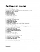 CALIBRACION DE BALANZA CROMA.