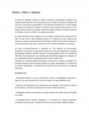 Misión, Visión y Valores.