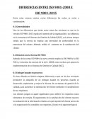 DIFERENCIAS ENTRE ISO 9001-2008 E