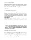 Marco Metodológico. Los metodos de investigación