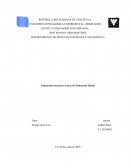 Educacion sexual en la educacion inicial