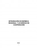 INTEGRACION ECONOMICA REGIONAL Y ACUERDOS DE COOPERACION
