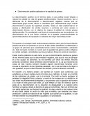 Discriminación positiva.