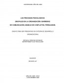 LOS PROCESOS PSICOLOGICOS GRUPALES EN LA ORGANIZACIÓN: BARRERAS DE COMUNICACIÓN, MANEJO DE CONFLICTOS, PERSUASION