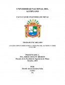 ANÁLISIS CRÍTICO SOBRE OFERTA Y DEMANDA DEL ALUMINIO Y COBRE EN EL 2001.